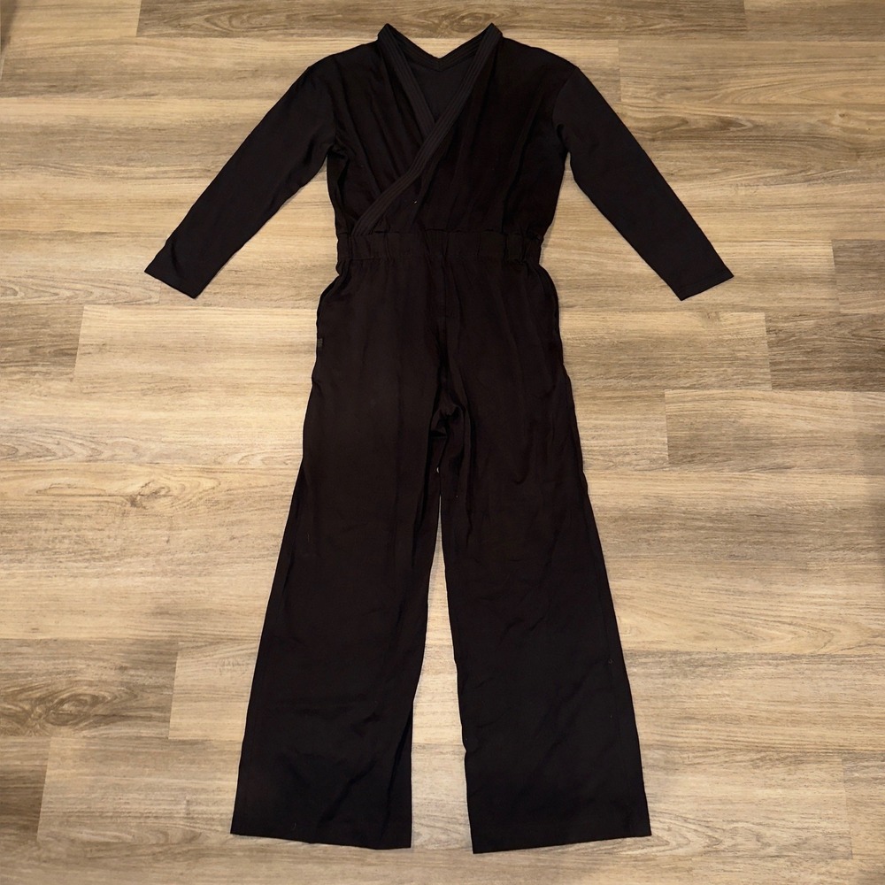 G-Star RAW Wide Leg Jumpsuit Black Scalar Jersey Organic Cotton D22245-B771-6484